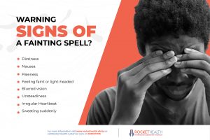 Warning signs of a fainting spell