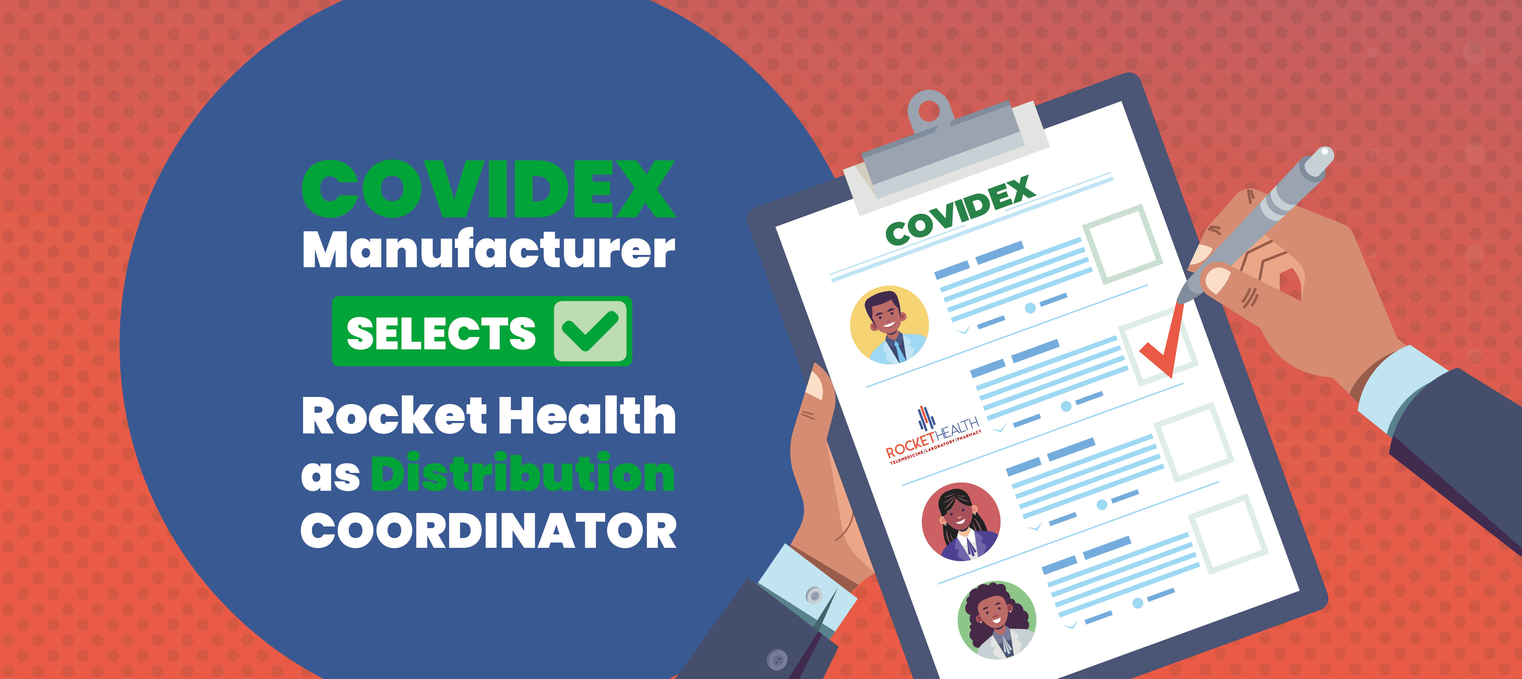 COVIDEX Manufacturer Selects Rocket Health as Distribution Coordinator