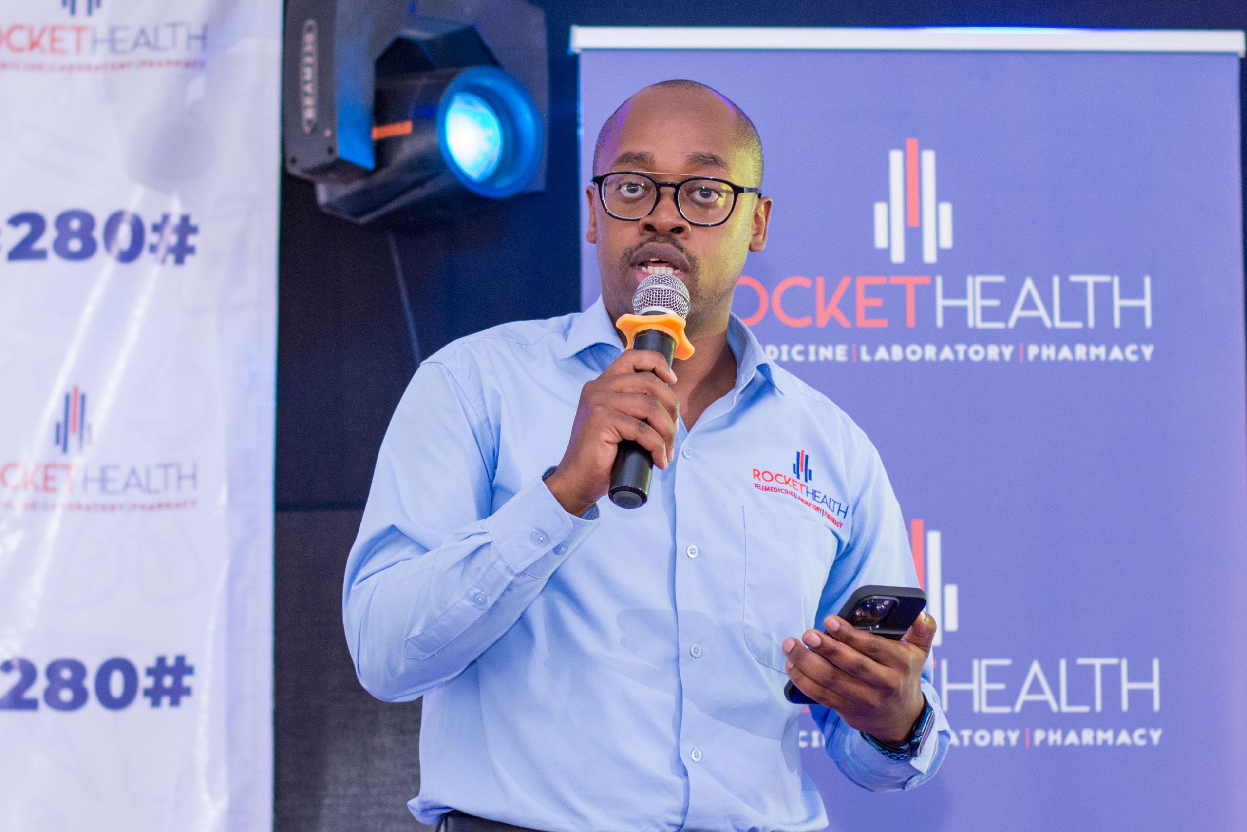 Rocket health CEO Dr. Davis Musinguzi